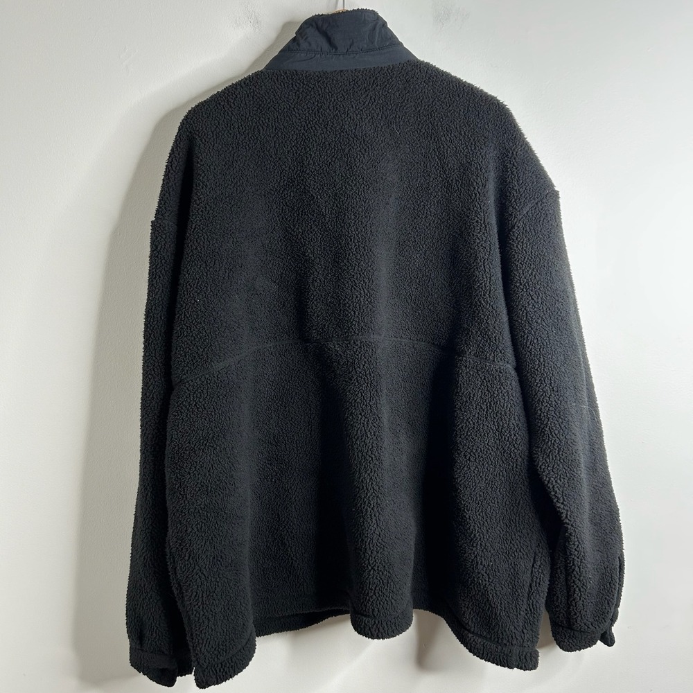 Columbia‎ Fleece Snap Neck Shirt Jacket Black Size XXL Women's Cozy Warm Layer - Picture 6 of 10